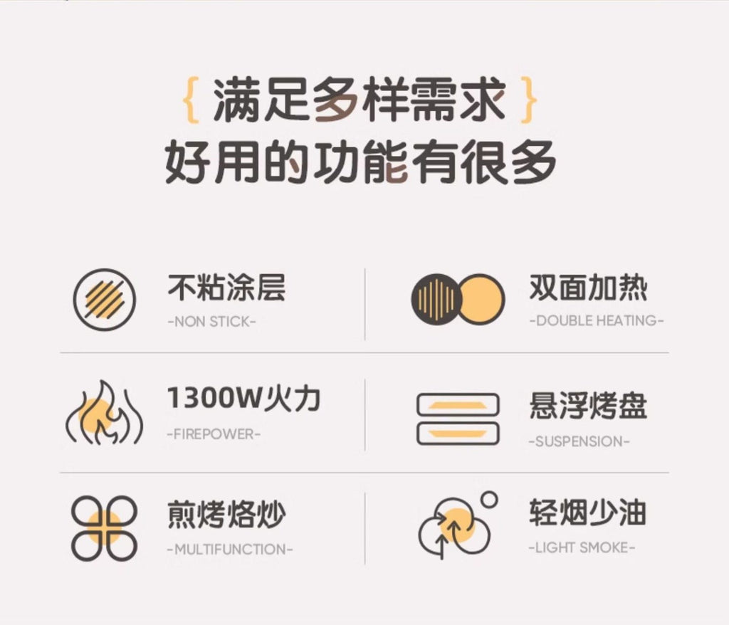 Nuantao Double-Sided Heating Pancake Pan Deepened Pancake Maker Frying and Baking Machine Commercial Restaurant Electric Pancake Pan Home Use