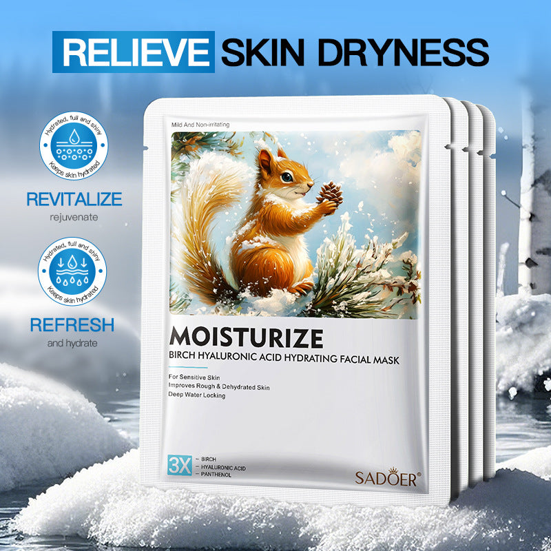 Birch Hyaluronic Acid Hydrating Mask SADOER Moisturizing and hydrating face masks  wholesale