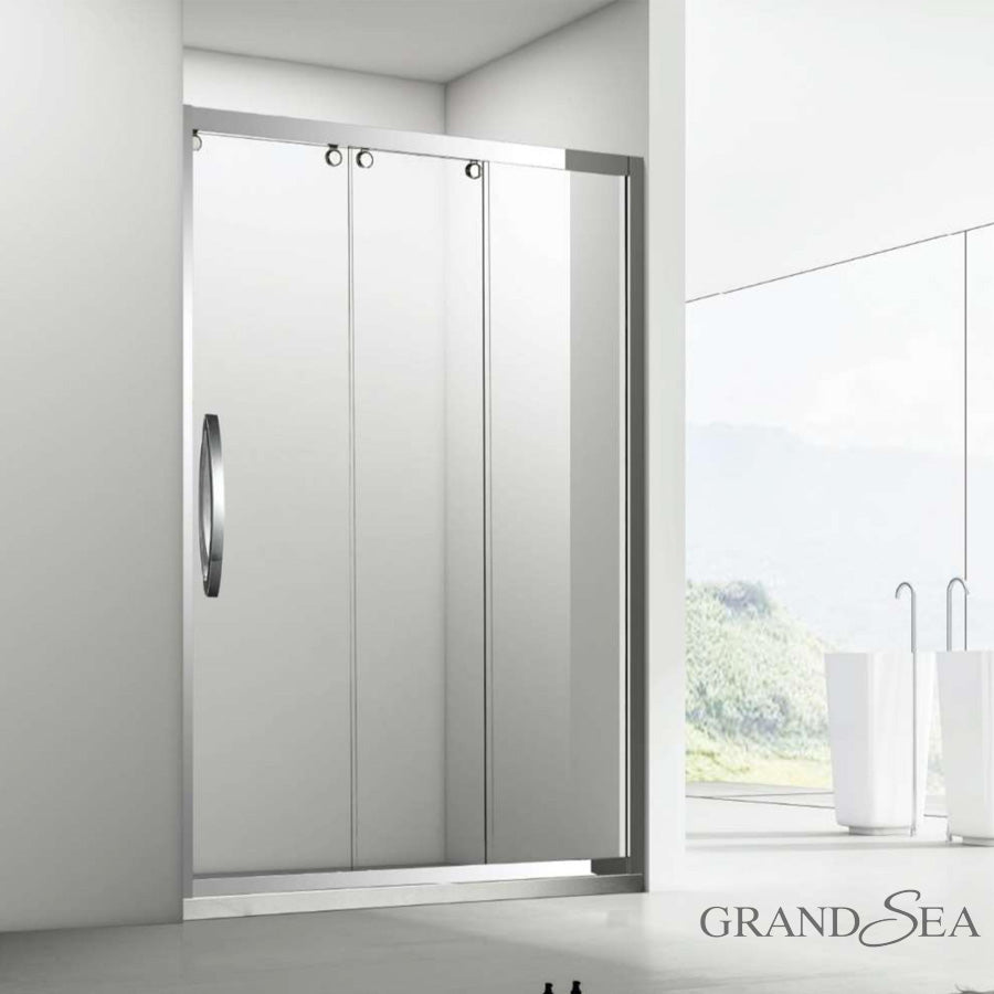 Modern Black Aluminum Frame Pivot Shower Door Plastic Shower Doors