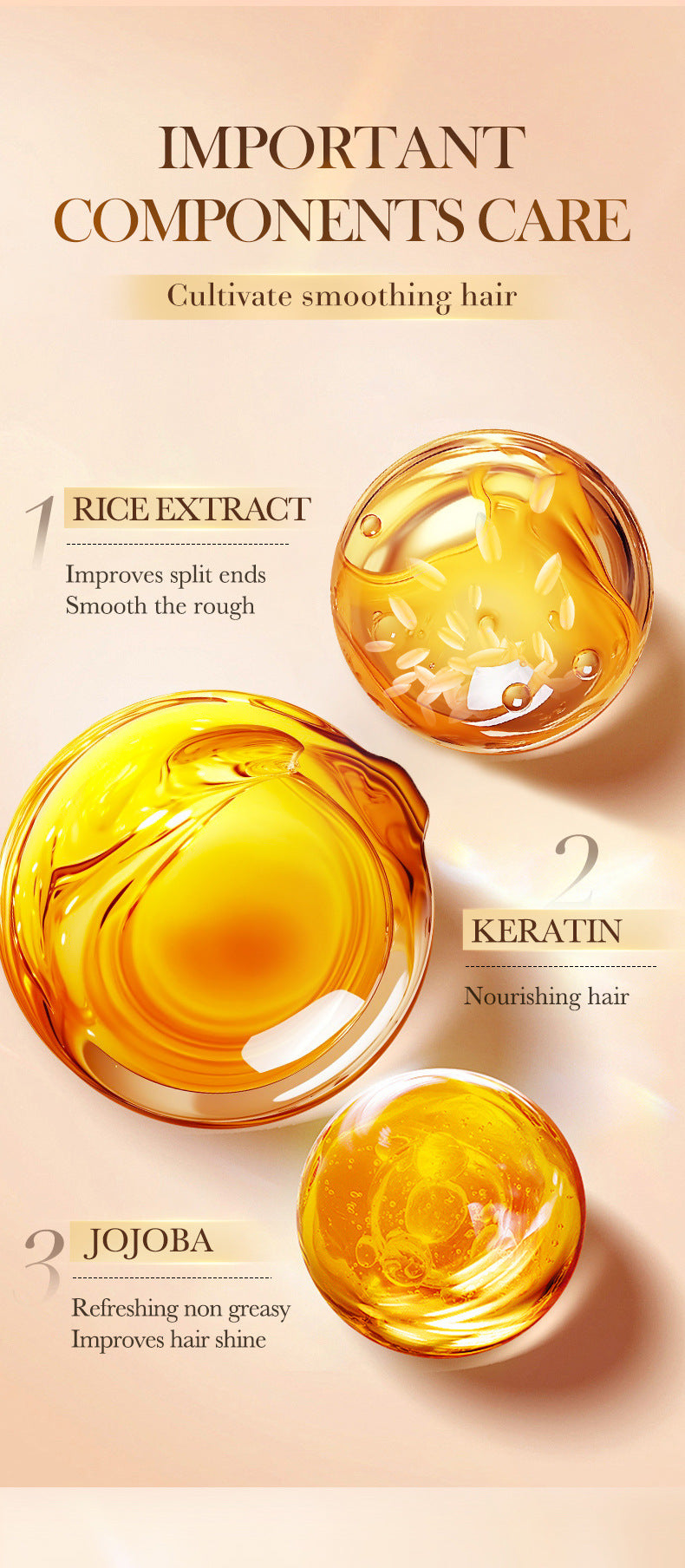 Rice Puree Hair Care Essential Oil70ml BIOAOUA Smooth Repair Conditioner  Wholesale