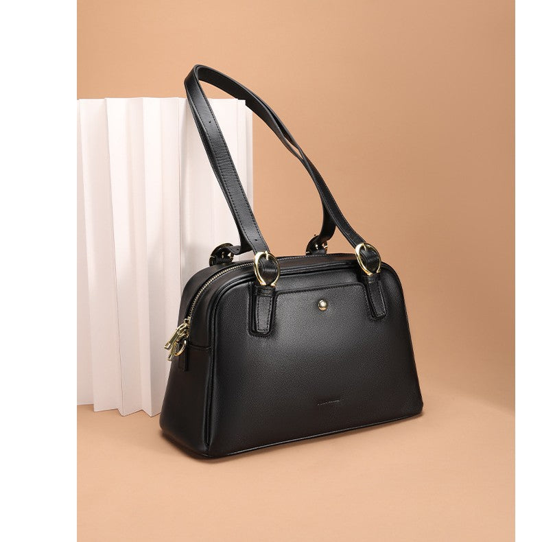 European and American Fashion Women's Bag Large Capacity Handheld Small Square Bag Simple Shoulder Underarm Bag Women's Niche Versatile Crossbody Bag