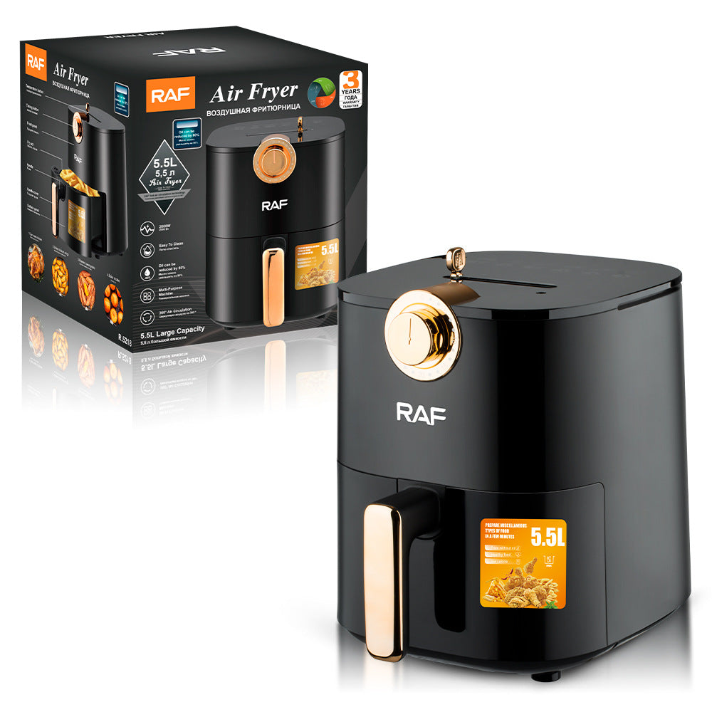 RAF European Standard Household Oil-Free Air Fryer Multifunctional Smart Oven French Fries Electric Fryer R.5218