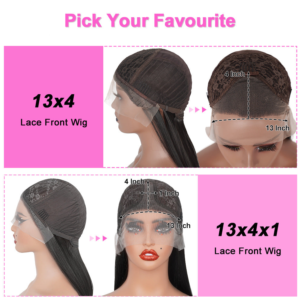 European and American Hot-Selling Golden Brown Synthetic Wig13*4 body wave front lace fiber hairpi