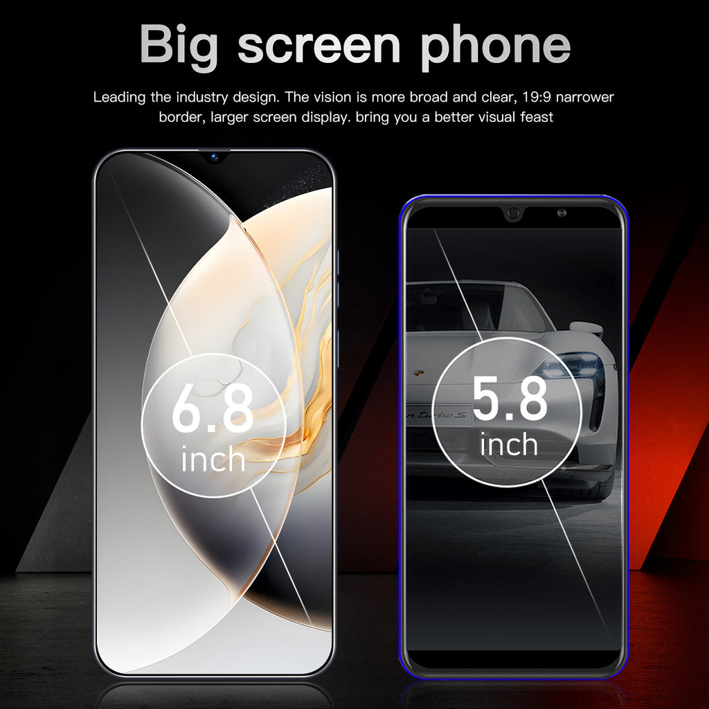 New C30 Pro Mobile Phone16+1T Android Smart Large Screen Mobile Phone Factory AliExpress Hot Sale
