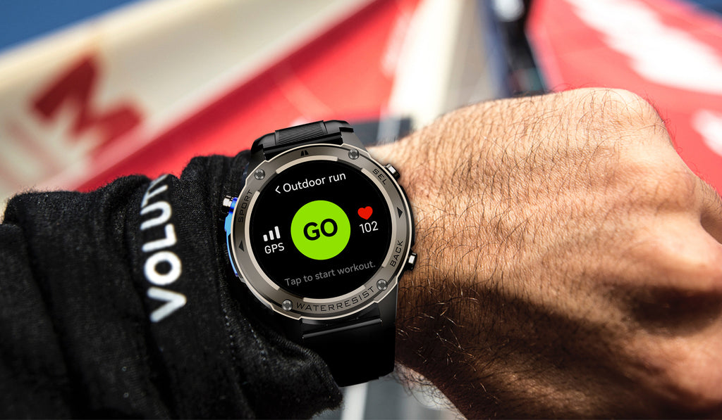 DM56Smart Watch1.52inch Bluetooth call heart rate pedometer sleep monitor GPS Positioning Three-Proof Sports