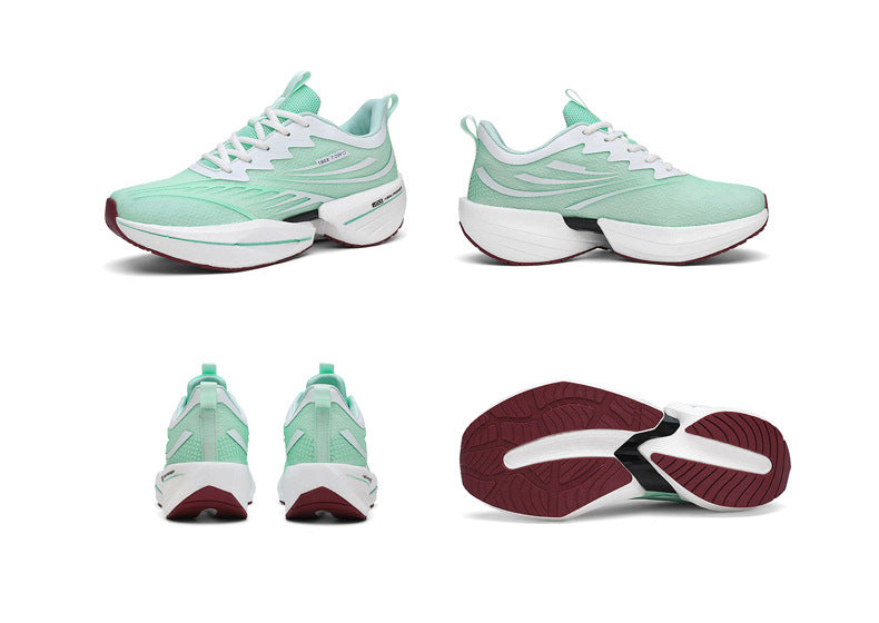 ROANK Men's Running Shoes Ultra-Light Sports Shoes for Teenagers Non-Slip Thick Sole Height Increasing Running Shoes for Middle School Students