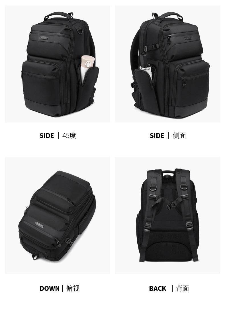 OZUKO Business Backpack Men's Commuting Computer Backpack Waterproof Large Capacity Business Travel Portable Men's Bag