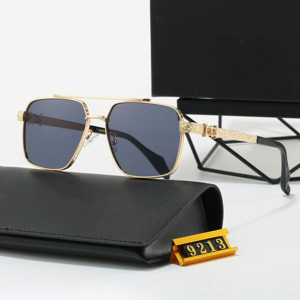 Handcrafted Heavy-duty Glasses Elegant High-quality Titanium Sunglasses for Men and Women Fashionable Casual UV Protection Sunglasses