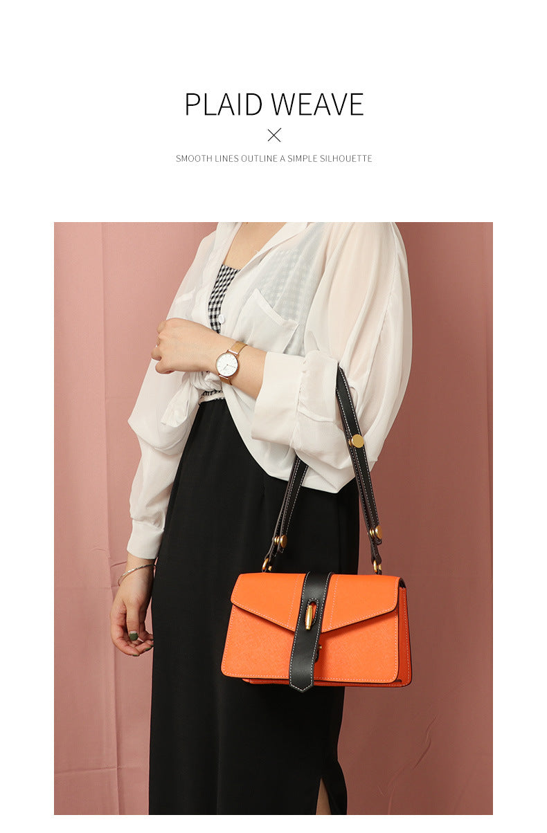 Korean Style Summer Trend Simple Fresh Versatile Women's Single Shoulder Crossbody Small Square Bag Female Internet Celebrity Same Style Women's Bag