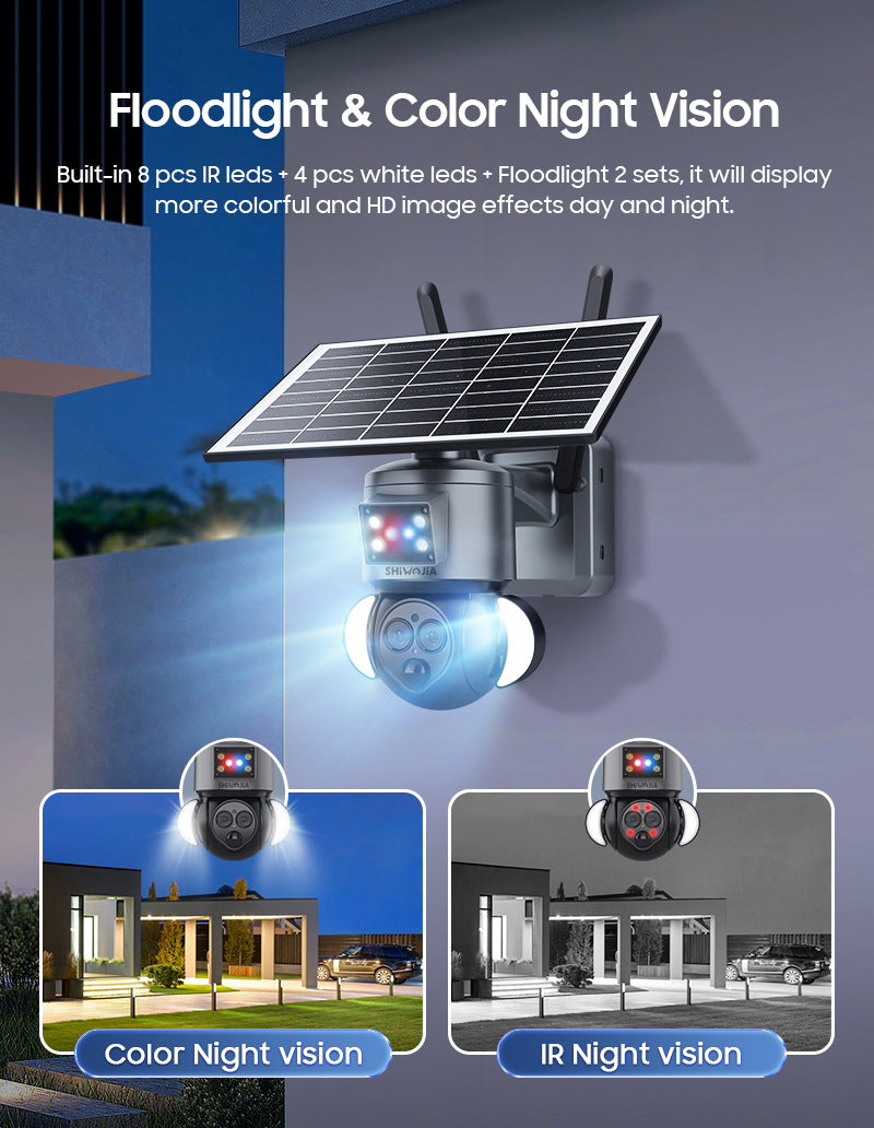 Solar Binoculars12The source manufacturer of cameras specializes in high definition6MP Outdoor Human Detection for Courtyard
