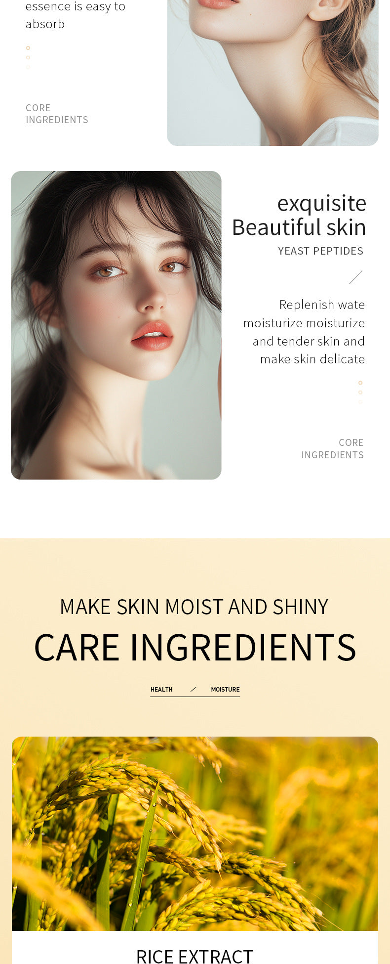 Mask25gBIOAOUA Rice Honey Hydrating Moisturizing Tablets Pack  Wholesale OBO
