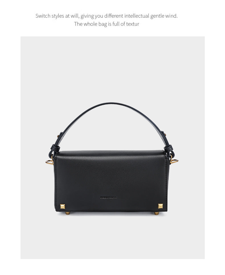 High-Quality Fashion Women's Bag Single Shoulder Bag Versatile Niche Crossbody Bag European and American Light Luxury Handbag Birthday Gift