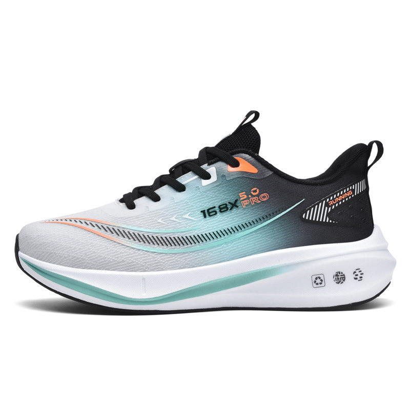 Carbon Plate Running Shoes Four Seasons Youth New Lightweight Breathable Shock Absorption Racing Running Shoes Casual Non-Slip Sports Shoes
