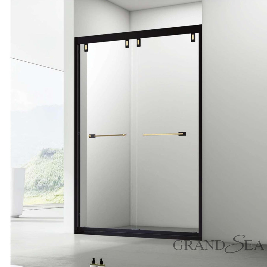 3 Panel Sliding Standard Shower Door Design With High Accessory