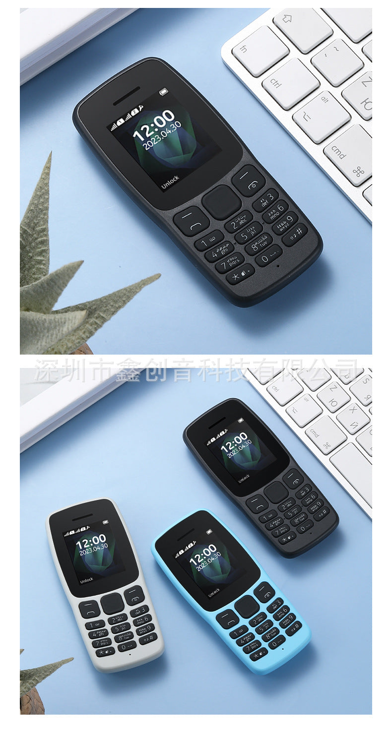 TK Straight Button Telephone106Feature Phone105Low-end Senior Phone with Multiple SIM Slots2G Hot-Selling Mobile Phone GM