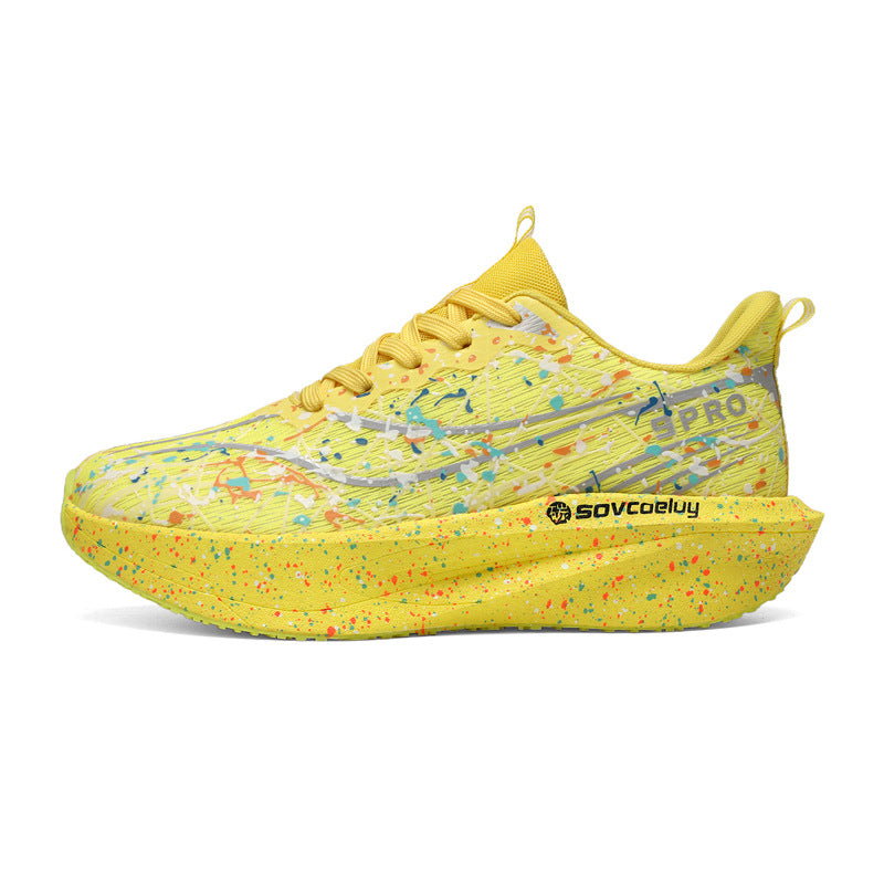 Red Rabbit9PRO Autumn New Fluorescent Real Explosive Carbon Plate Soft Sole Running Shoes Body Test Racing Couple Lightweight Sports Shoes