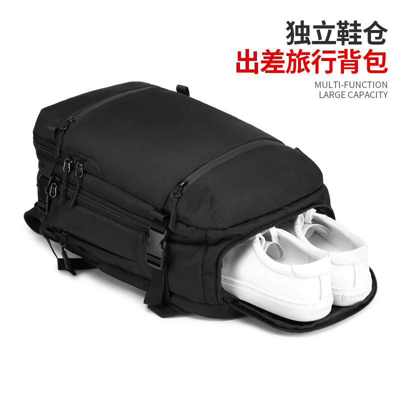 ozuko Men's Backpack Business Travel Computer Bag Outdoor Multifunctional Commuting Backpack Waterproof