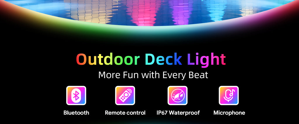 RGBCW Iridescent Fence Light Bluetooth Version Fence Light Wall Washer Fence Light Garden Light Waterproof Decorative Light