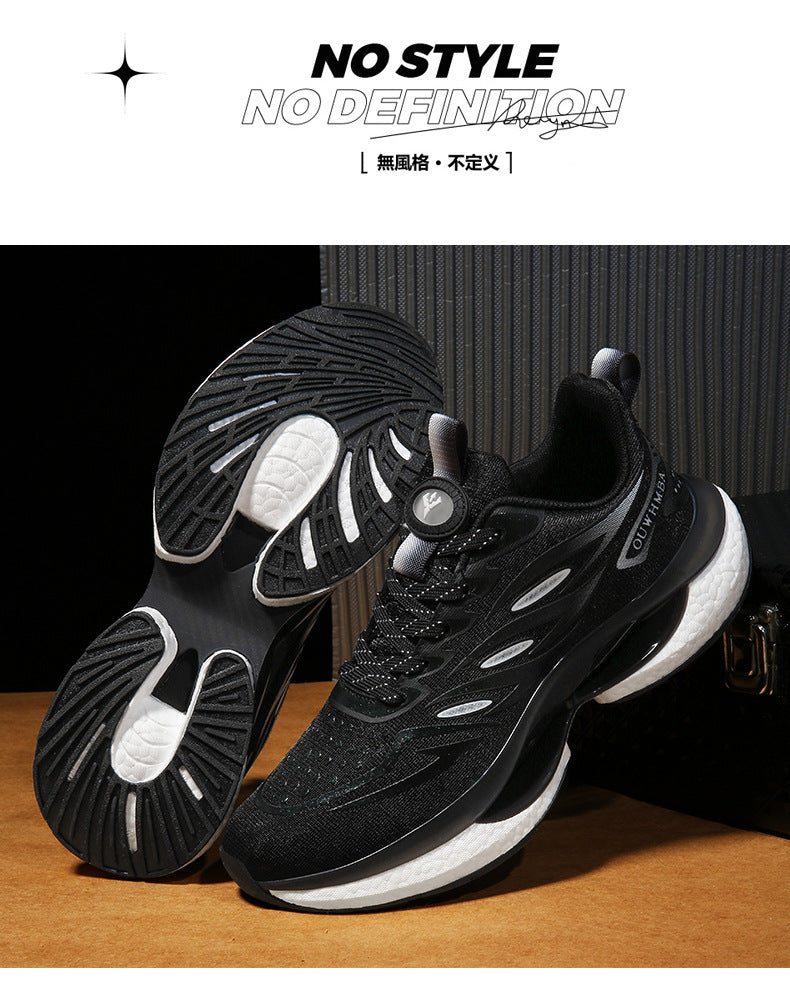 Summer Breathable Men's Shoes2025New Youth Sports Casual Running Shoes Student Lightweight Dad Mesh Trendy Shoes