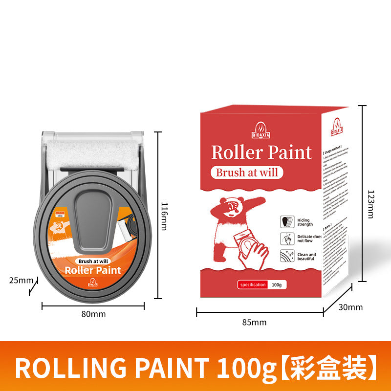 New Small Roller Paint Self-Brushing Latex Paint Wall Repair Stain Removal Magic White Wall Surface Repair White Large Paint Roller