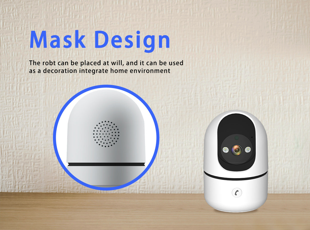 Indoor Wireless Network Camera One-Click Call360High Definition WiFi Camera surveillance night vision remote