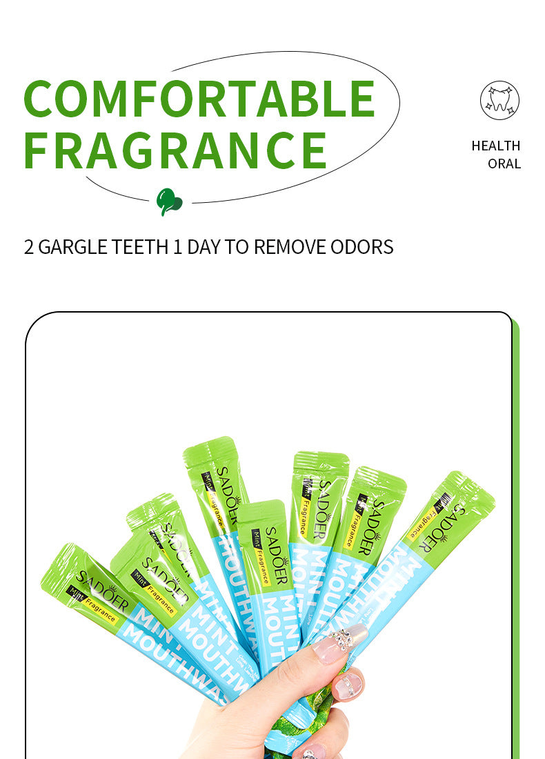 Mouthwash Box Set SADOER Disposable Portable Oral Cleaning Care  Foreign Trade Wholesale