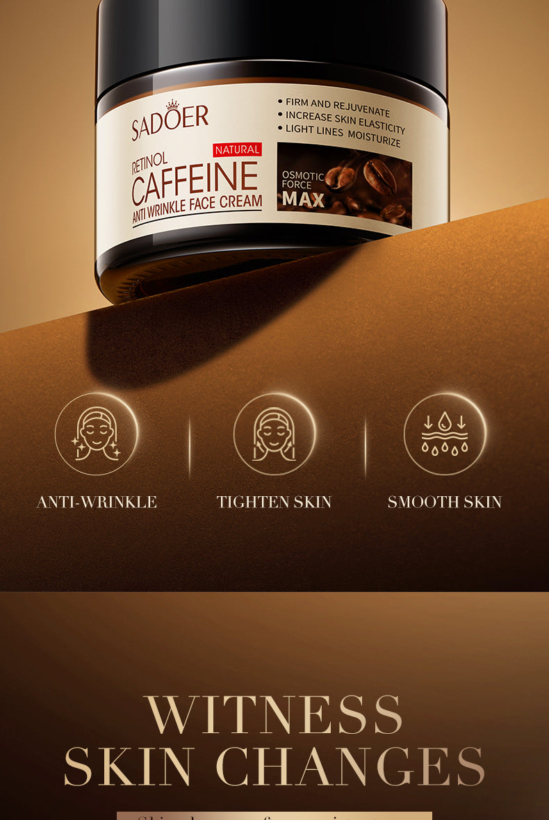 Retinol Caffeine Face Cream50g SADOER Hydrating Moisturizing Cream  Wholesale