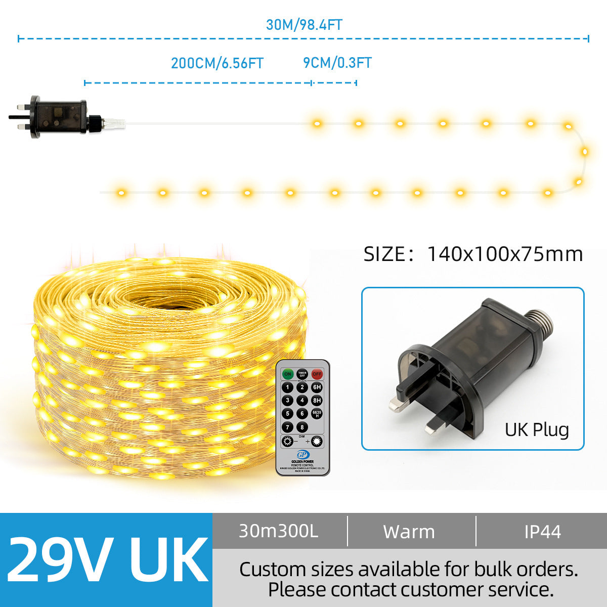 LED Transparent Leather Cord Light Outdoor Waterproof String Lights Christmas Holiday Decoration Garden Light Low Voltage Leather Cord String Lights New Model