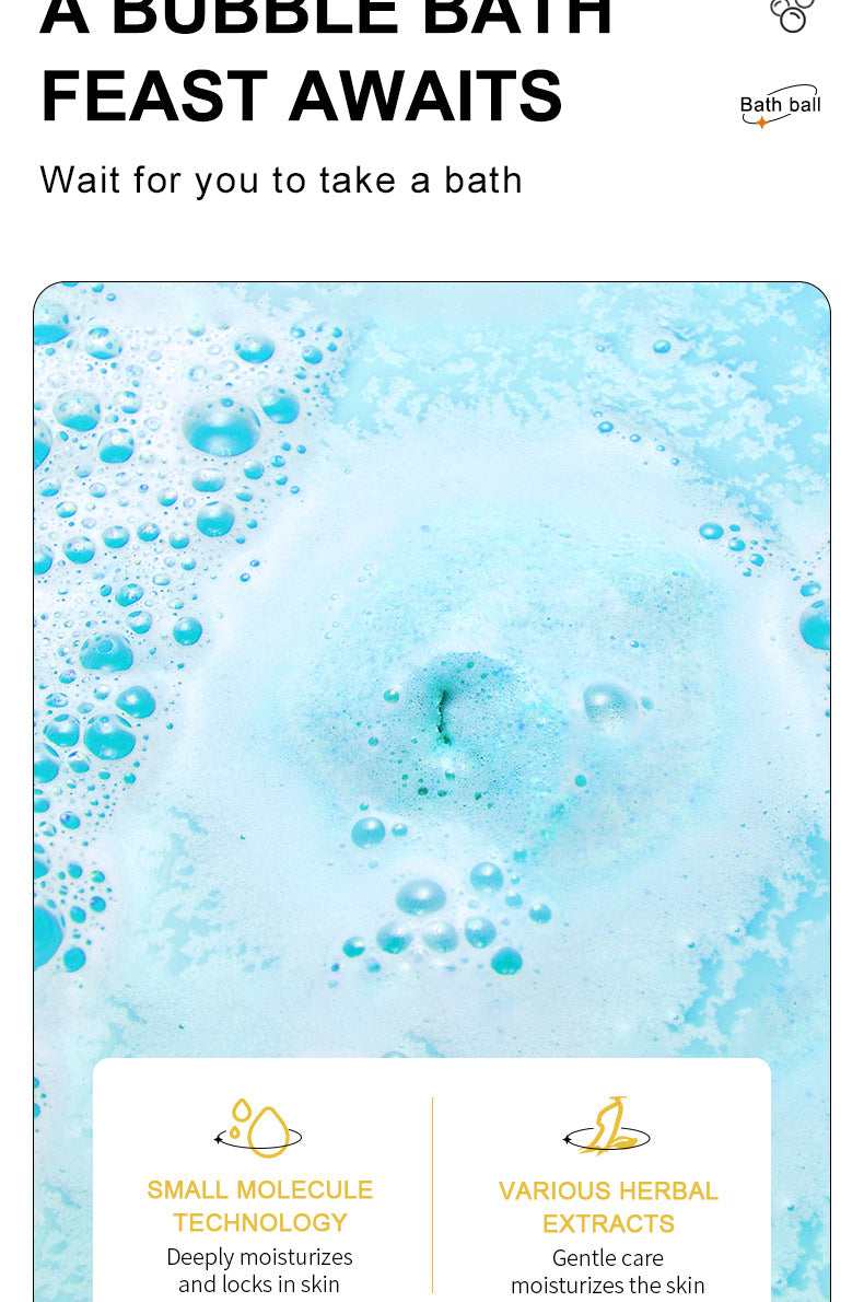 Dried Flower Explosive Bath Salt Ball100gSADOER Clean Fragrance Bath Ball  Wholesale