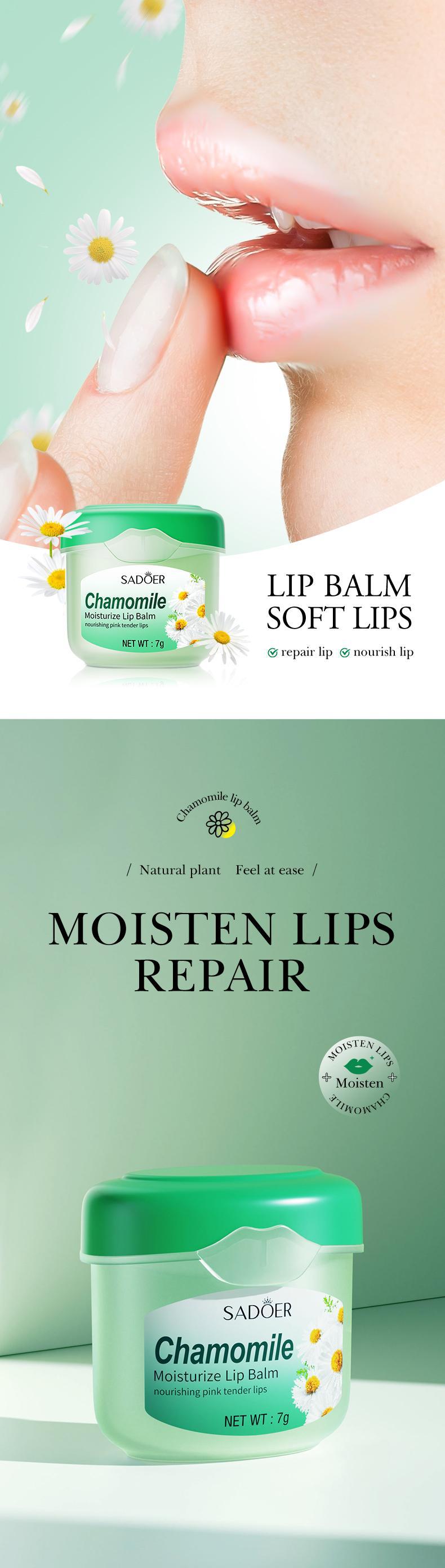 Lip Balm SADOER Honey Hydrating Avocado Anti-Dry Crack Peach Lip Mask  Wholesale