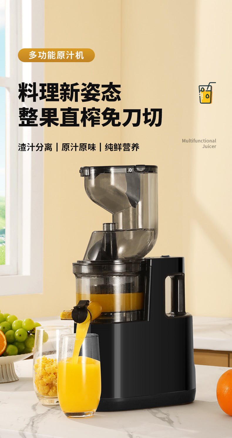 Juicer Household Pulp and Juice Separator Multifunctional Commercial Large Caliber Fruit and Vegetable Juicer