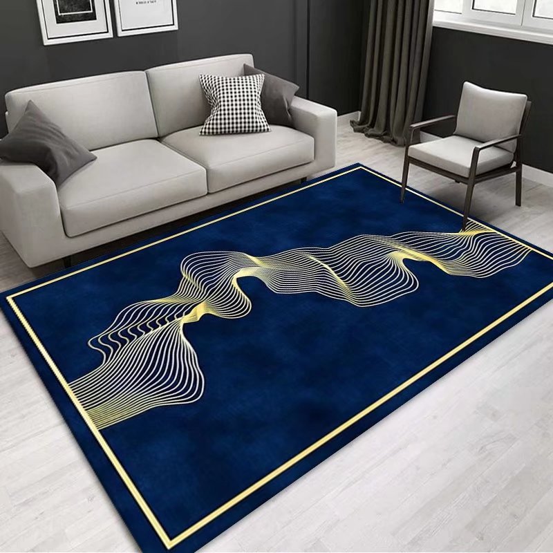 Simple Modern Minimalist Style Carpet Living Room Coffee Table Rug Bedroom Full Bedside Mat Rectangular Home Rug