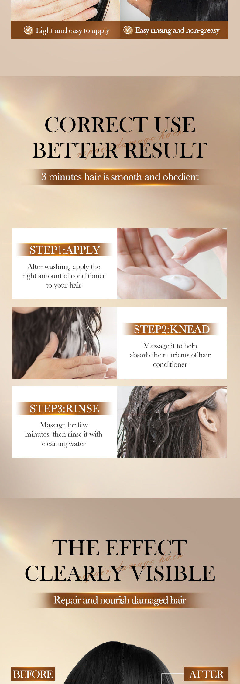 Batahan Nourishing Conditioner SADOER Scalp Moisturizing and Smooth Hair Mask Cross-Border Foreign Trade Wholesale