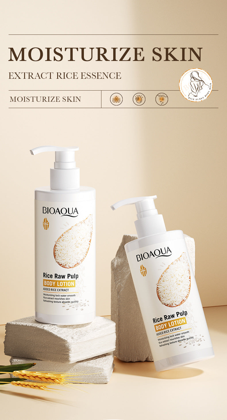 Body Lotion250ml BIOAOUA Rice Moisturizing Hydrating Lotion  Wholesale