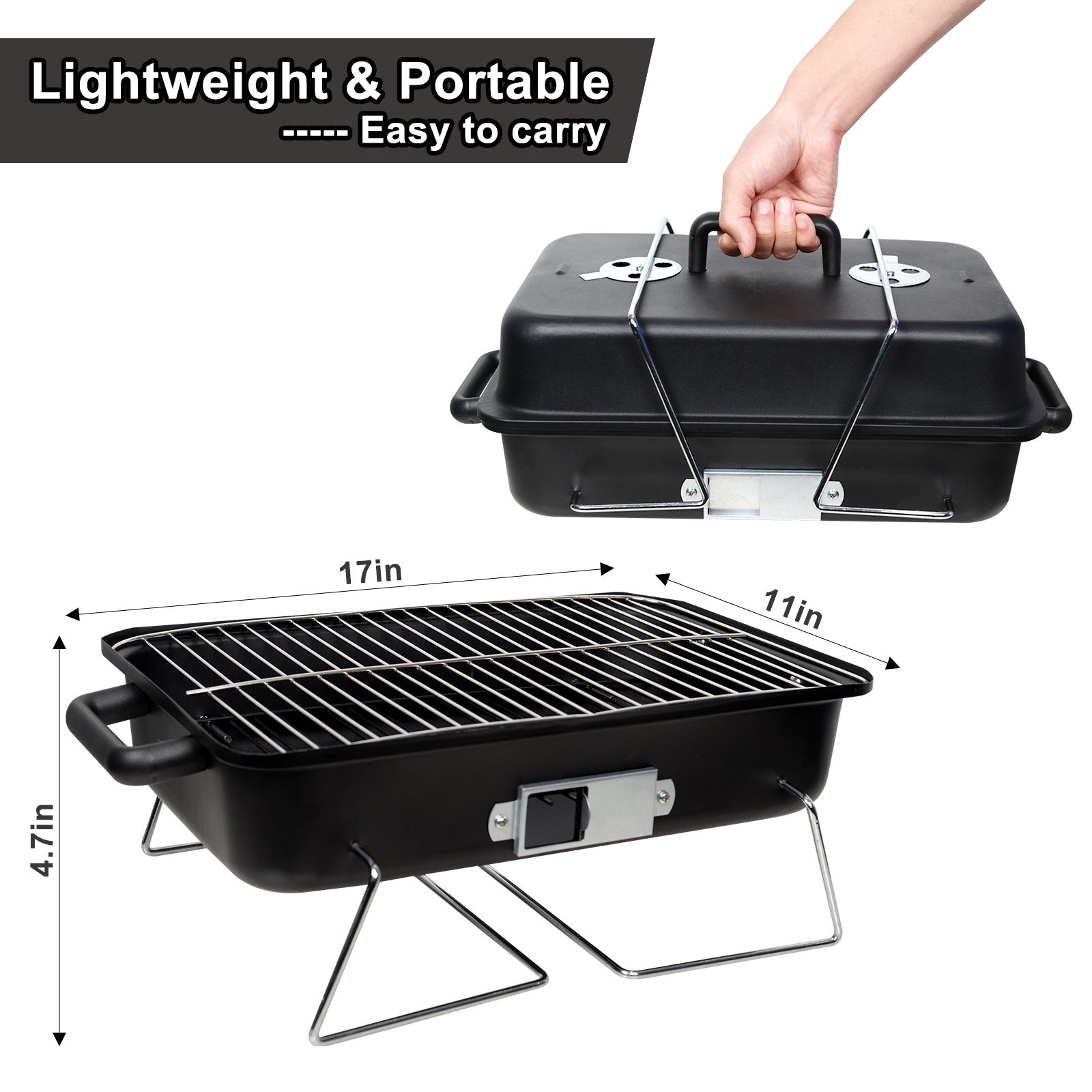Outdoor Camping BBQ Stove, Portable Stove for Tea Brewing and Barbecue, Camping Stove, Household BBQ Rack Accessories