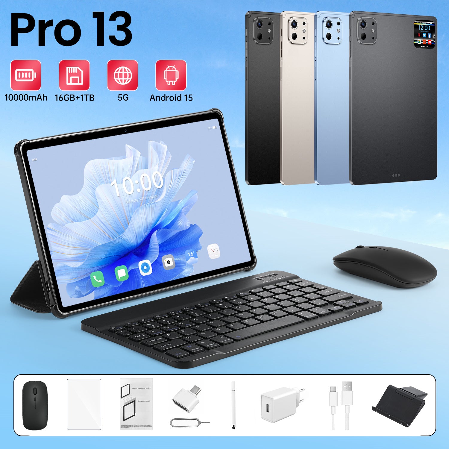 New Hot-Selling Tablet Computer10.1Inch Pro 13 Android16+1TB HD Screen Wholesale Southeast Asia