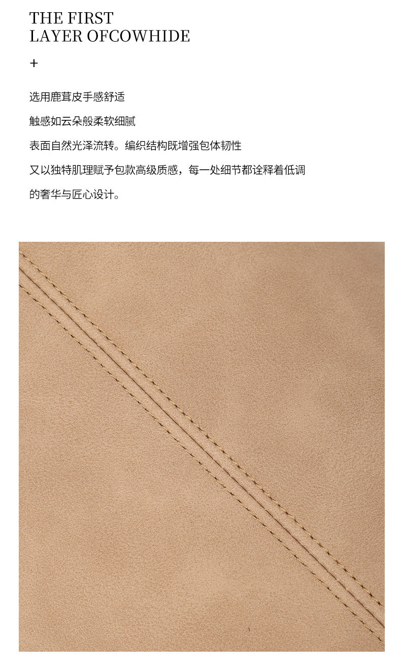 European and American New Bucket Bag Versatile Handbag Large Capacity Showy Basket Bag Women's Fashion Light Luxury Single Shoulder Crossbody Bag