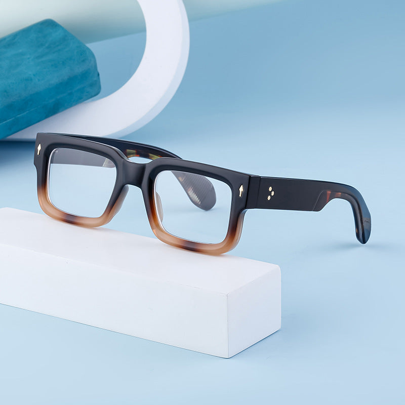 2025New Retro Square Frame Sunglasses for Men High-End European and American Retro Sunglasses Men's Trend sunglasses