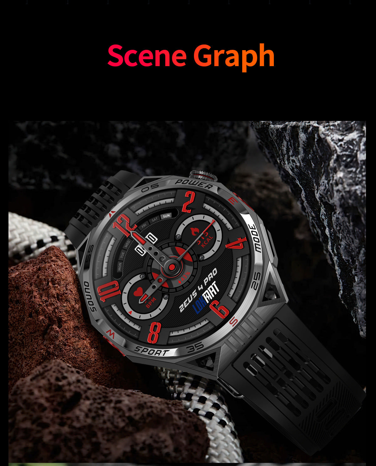 HT28Smart Watch Bluetooth Call True Heart Rate Step Sleep Breathing Training Deep Waterproof Flashlight Sports
