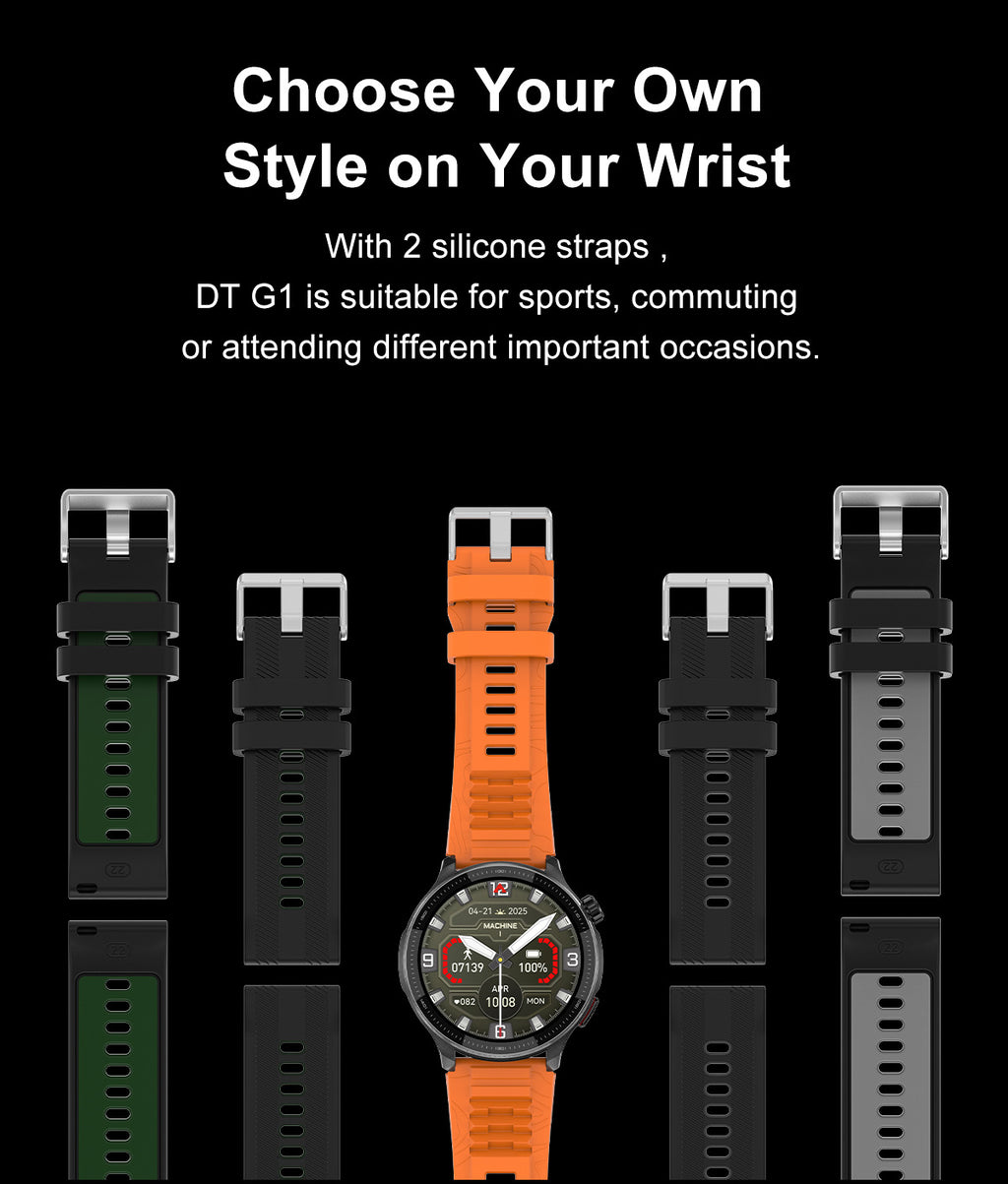 DTG6Smart Watch Bluetooth Call Heart Rate Pedometer Sleep Depth Waterproof GPS Offline Navigation Three-Proof Sports