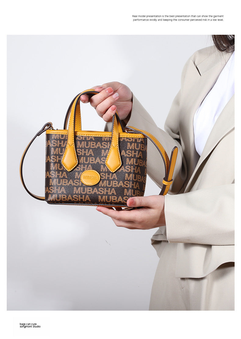 Women's Trendy Fashion New Crossbody Bag Retro Personality Stylish Mini Simple Monogram Handbag