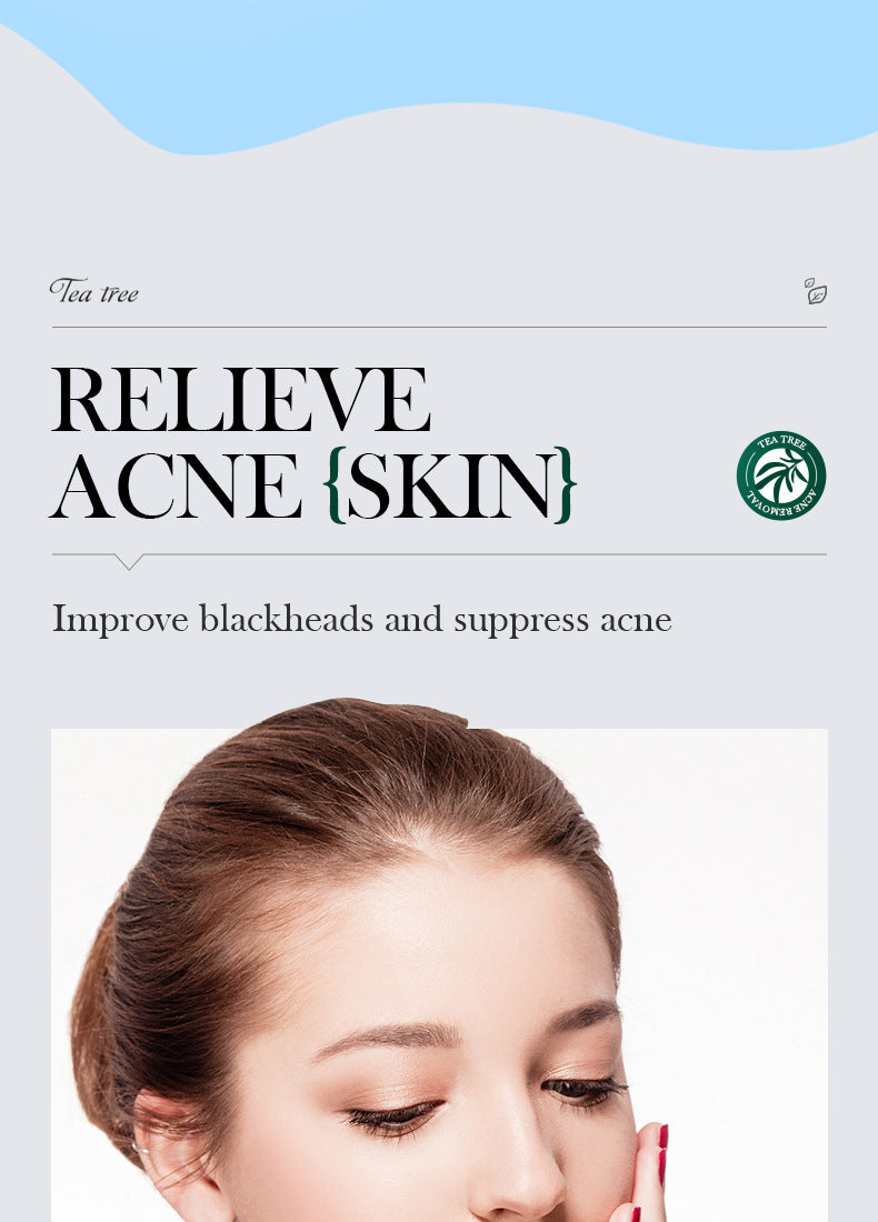 Tea Tree Skincare Set SADOER Cleansing, moisturizing, hydrating five-piece set for  foreign trade wholesale