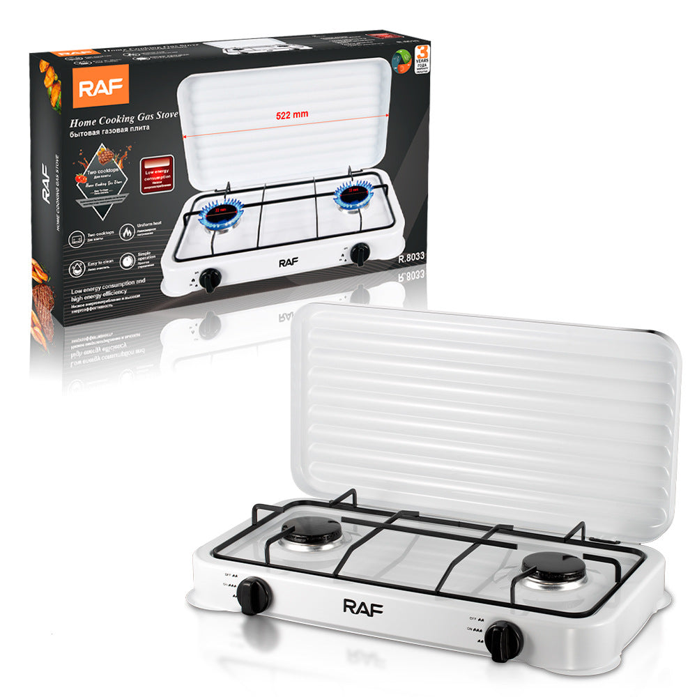 RAF European Standard Double Burner Gas Stove Small Household Appliance Multifunctional Household Small Electric Stove Wholesale R.8033