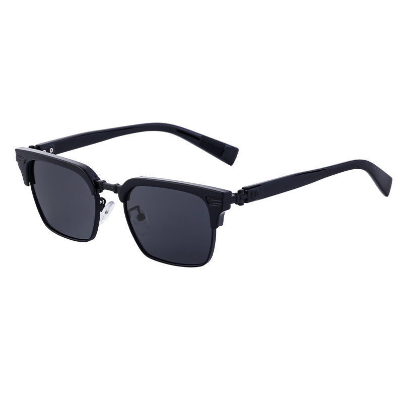New Retro Square Frame Sunglasses Unisex Eyebrow Frame UV Protection Sunglasses Double Bridge Glasses shades