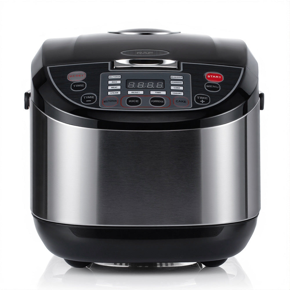 RAF European Standard Rice Cooker Smart6L Fully Automatic Health-Preserving Household Stainless Steel Rice Cooker Multi-Functional900w