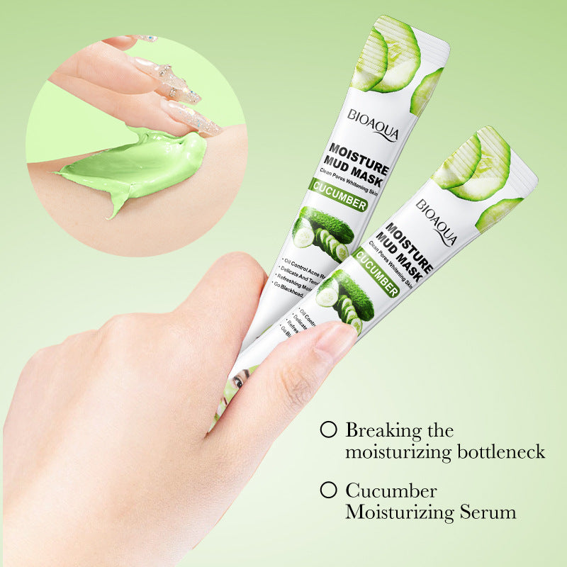 Cleansing Mask BIOAOUA Cucumber Pore Cleansing Smear-On Portable Mud Mask   Wholesale