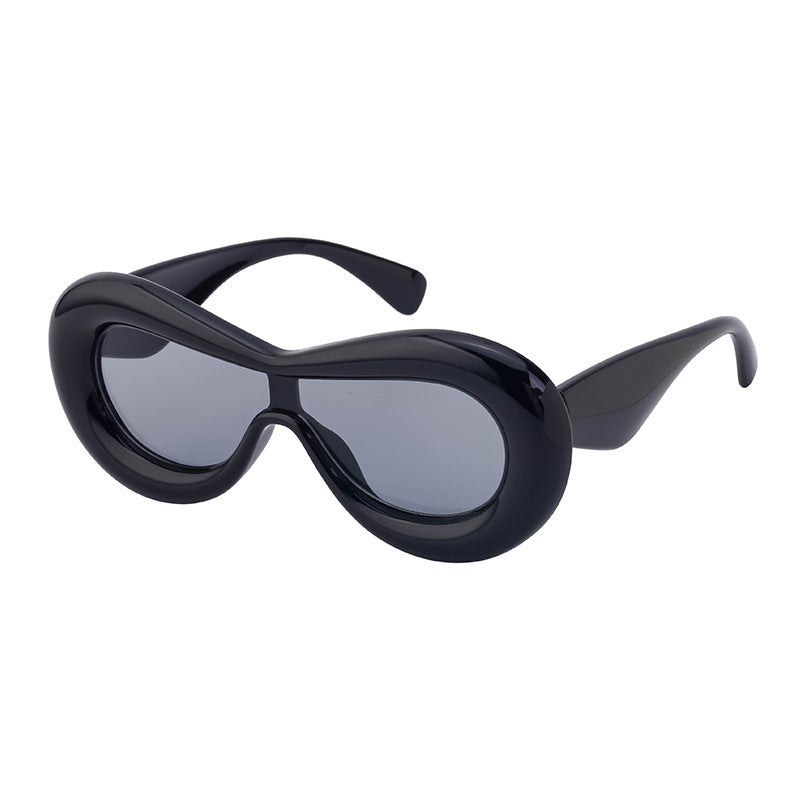 Europe and America Y2K Sunglasses for Women Trendy One-Piece Sunglasses Party Quirky Street Style Fashion Women's Glasses Wholesale
