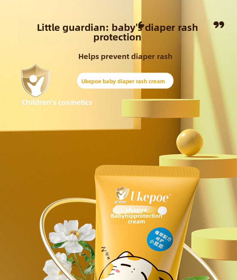 ukepoe Baby Diaper Rash Cream Newborn Red PP Care Processing Improve Butt Redness Baby Diaper Rash Cream OEM