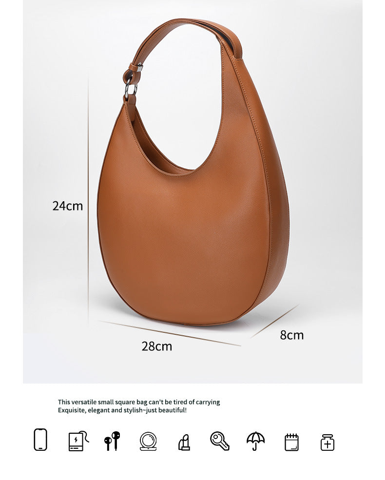 European and American Retro Women's Bag Crescent Bag Design Sense Versatile Niche Fashion Shoulder Bag Crossbody Bag