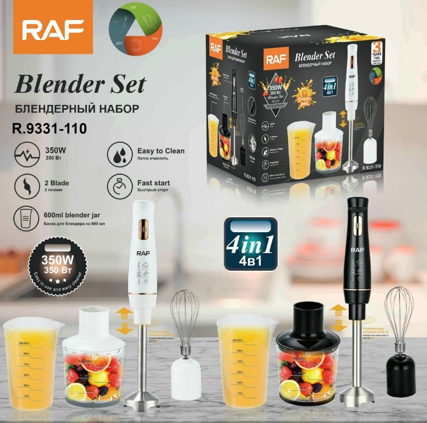 RAF European and American Standard Multifunctional Kitchen Handheld Cooking Stick Baby Food Electric Stirring Stick Milk Juicer Meat Grinder